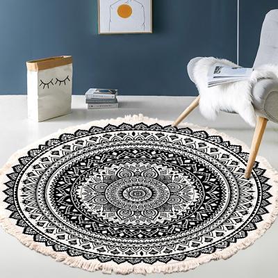 China American Round Bedside Living Room Bedroom Washable Good Quality Retro Carpet And Blankets Rugs And Blankets for sale