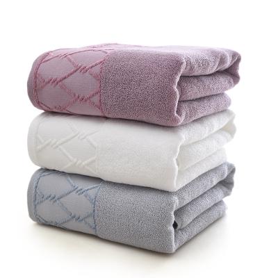 China Home Plant Highly Absorbent And Softness Bath Towels And Hand Towels And Washcloths 3pcs Cotton Towel Set for sale