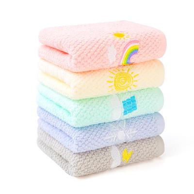 China China Supplier 100% Hypoallergenic Organic Bamboo Towel Textile Baby Face Towel Soft Fabric / Baby Wash for sale