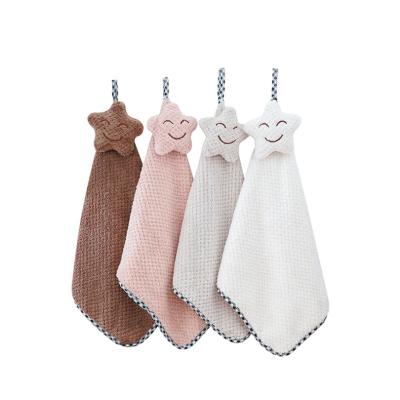 China High Quality QUICK DRY Kitchen Fiber Towels Micro Hanging Hand Towel Quick Dry for sale