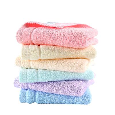 China 100% Custom Made Face Towel Luxury Kid Safe Logo White Towels Cotton Hotel Bath Hand Towel for sale