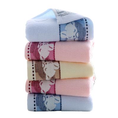 China Small Dark Blue Terry Face Towel Organic Cotton Factory Price Hotel Gift Wholesale Custom Safe For Kids Logo Bulk Cheap 100 for sale