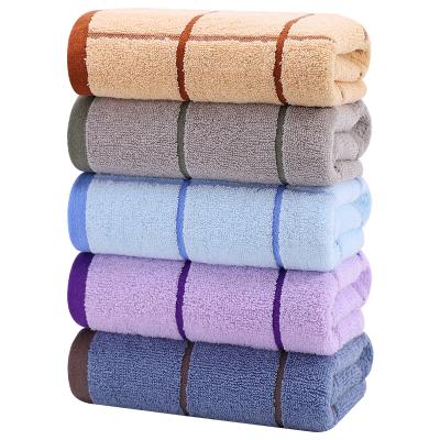 China Hypoallergenic Cotton Towel Set Large Thick Bath Towel Bathroom Face Shower Towels For Adults for sale