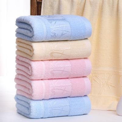 China Child Safe Bath Towel and Washcloths Set 600GSM Bamboo Bathroom Towel Set for sale