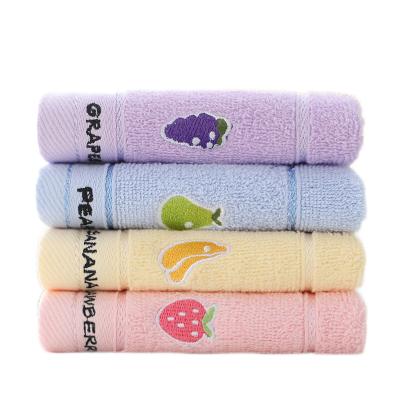 China Child Safe Promotional Microfiber Baby Face Washcloth Soft Facial Towel for sale