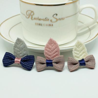 China Handmade Garment Shoes Accessories DIY Leaf Bow Accessories For Garment Shoes Headdress for sale