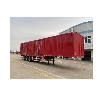 China High Quality Truck Trailer Durable Using Van Box Semi Trailer Design Cargo Transport for sale