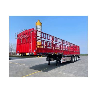 China Hot Selling Good Quality Cargo Carrier Truck Semi Truck Trailer Cheap Grid Trailers for sale