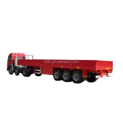 China Luoxiang Durable Side Wall Semi Trailer Van Type Semi Trailer Truck Trailer Price for sale