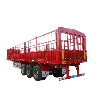 China Luoxiang Trailer Truck Bulk Cargo Vehicle Transport Cargo Stake Semi Trailer for sale