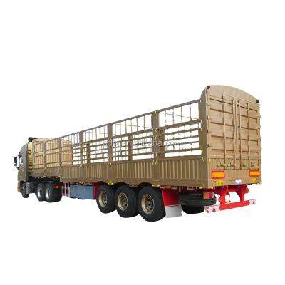 China 3 Axle Stake Semi Truck Trailer Truck Trailer for Transport for sale