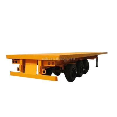 China Steel material and full flatbed type trailer truck trailer for sale