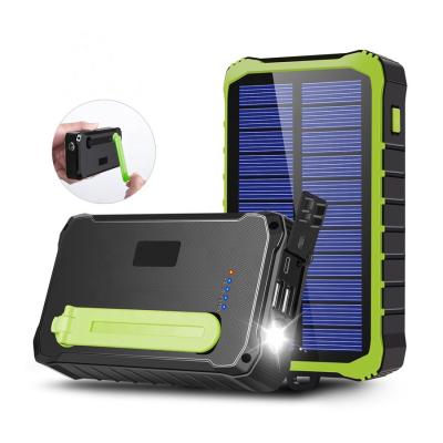 China Support Original Quick Backup Charging Hand Crank 12000mah High Capacity Waterproof Portable Solar Power Bank for sale