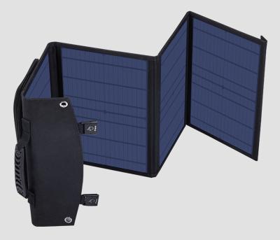 China Waterproof and USB Laptop Bag Shape Solar PV Panel 80W Portable Solar Panel Charge Controller DC Port Waterproof Solar Panels for sale