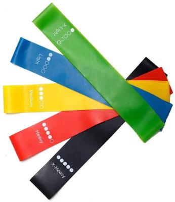 China New Product Durable Custom Popular Latex Yoga Fitness Rubber Elastic Band For Exercise Resistance Loop Bands for sale