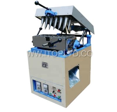 China Hotels 12/24/32 Pcs Electric Ice Cream Paper Cone Making Machine for sale