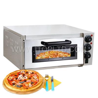 China Hotels OVEN Stainless Steel Electric Pizza oven 1 LAYERS PIZZA 16 inch pizza baking machine with timer for sale