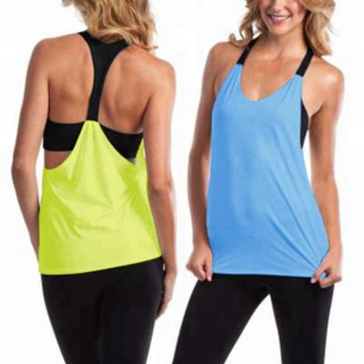 China Antibacterial Women's Sports Invest Quick-Drying Professional Active Fitness Tank Top Workout Yoga Clothes for sale