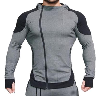 China Hooded clothing fitness anti-pilling sweatshirts high fitness sports wear bodybuilding T-shirt for sale