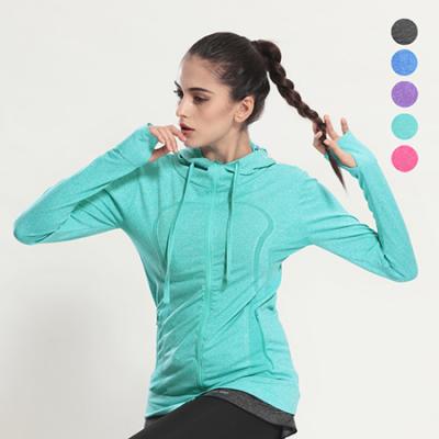 China Yoga Hoodie Jackets Fitness Clothing Women Sports Wear QUICK DRY for sale