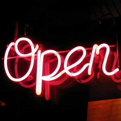 China GIGO Buildings Signs Custom Light For Shop Decoration Letter Bar Shop Flex Outdoor Open Letters Acrylic Cheap China Decorative Lights Led Neon for sale