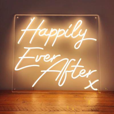 China Home Led Acrylic Decorative Letters Wall Lighting Buildings GIGO RGB Neon Light Custom Happy Birthday Neon Sign for sale