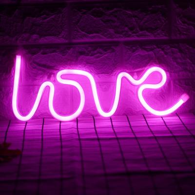 China Buildings Rebow Drop Shipping Flower Wall Hot Romantic Custom Love Letter The World Is Yours Neon Sign for sale