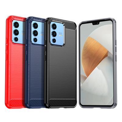 China High quality exquisite workmanship phone case carbon fiber shockproof tpu material for vivo V23 5G for sale