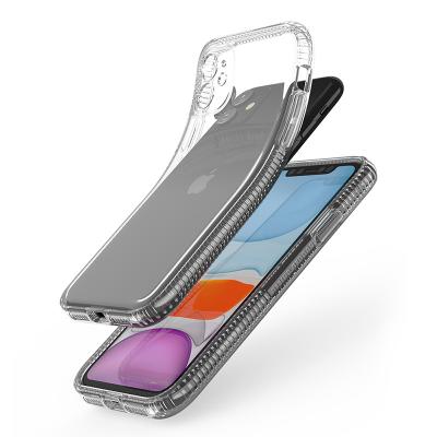 China 2021 Wholesale Anti-fall transparent soft tpu phone shell mobile phone shockproof clear cover for iphone11 case for sale