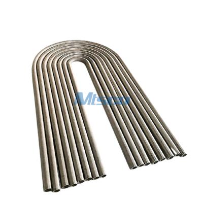 중국 Duplex Steel S31803 31.8mm Cold Rolled Seamless Welded U Bend Tubing For Desalination 판매용