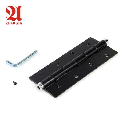 China Aluminum Products Simple Creative Black Color Hinge Spring Adjustable Hidden Hinges For Folding Table for sale