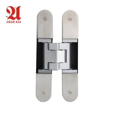 China Zhaoxia Three Way Adjustable Concealed Hinge Online Selling Furniture Zinc Alloy Three Way Door Concealed Hinges for sale