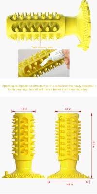 Cina Giocattoli svegli dell'animale domestico del cereale del bastone 20cm dello spazzolino da denti molare giallo del cane in vendita