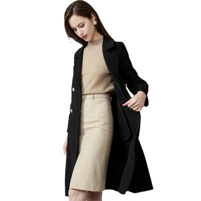 China Waterproof 2021 Manufacturer Customized Fashion Women's Trench Coat Women Woolen Trench Coat for sale