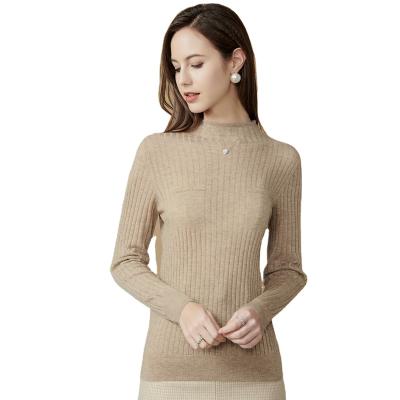 China Anti-wrinkle 2021 winter ready to ship custom knit sweater sheath long woolen sweaters for women with pockets for sale