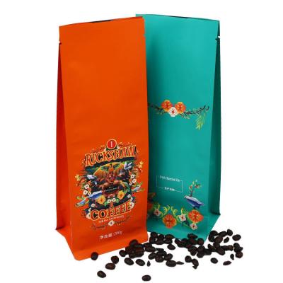 China Custom Food Logo Design Food Grade Waterproof Packaging Coffee Bag for sale