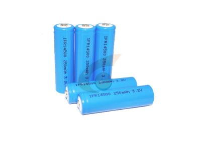 China bateria AA 14500 250mah de 3.2V Lifepo4 para a luz de Solor e a lâmpada do gramado à venda