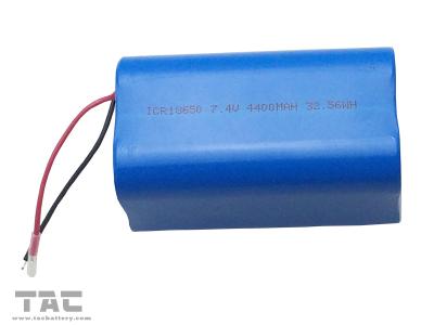 中国 ROHSの範囲の18650のリチウム イオン円柱電池のパック7.4V 販売のため