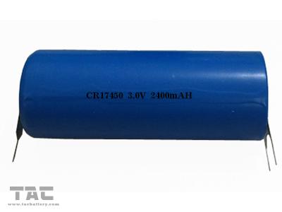 중국 CR17450 3.0V 2400mAh Li Mn 건전지 리튬 망간 이산화물 건전지 판매용