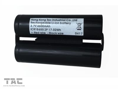 Cina Pacchetto della batteria dell'Accumulatore litio-ione 3.7V 4600mAh di NCM 18650 per luce capa in vendita