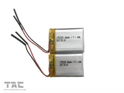 China Batería recargable LP552535 3.7V 400mAh del polímero de GSP552535 Li para IoT en venta