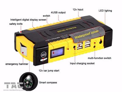 中国 12000mAhは携帯用車のジャンプの始動機のリチウム ポリマー電池12Vを防水します 販売のため