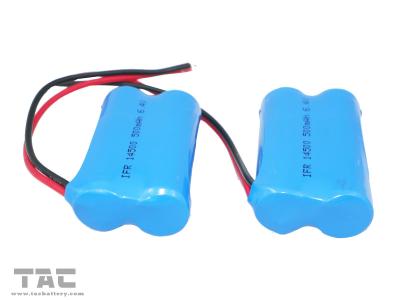 China de Batterijpak 14500 500mAh van 6.4V LiFePO4 voor Decoratieve Verlichting Te koop