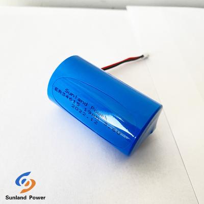 China Non Rechargeable Wide Temperature 3.6V ER34615 19000mAh LiSOCl2 Battery For City Bike Smart Lock for sale