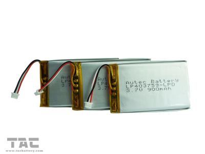 中国 マッサージャーのためのワイヤーそしてコネクターが付いているLipo電池のパック3.7V 1.3AH電池 販売のため