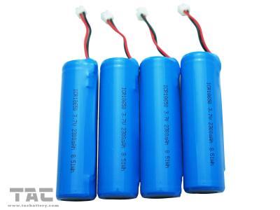 중국 3.7v 리튬 이온 원통 모양 건전지 휴대 전화 사진기를 위한 18650의 건전지 2400mAh 판매용