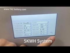 Low Voltage Stacking Solar Energy Storage System 51.2V 100AH 5000WH With Inverter