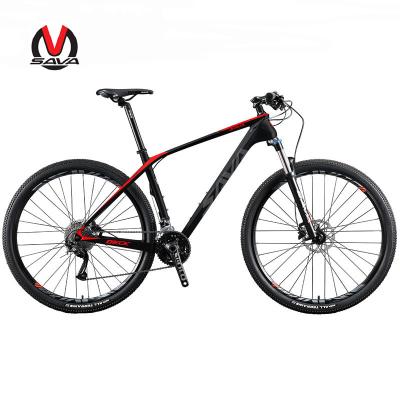 China SAVA Best Price Carbon MTB Carbon Fiber Bicycle 27 Speed ​​Lightweight Carbon Fiber Mountain Bike for sale