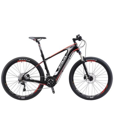 China Full Carbon Fiber SAVA Carbon Fiber Mountain Bike 27.5 Inch 22 Speed ​​SHIMANO Electric Derailleur System MTB Electric Bicycle for sale