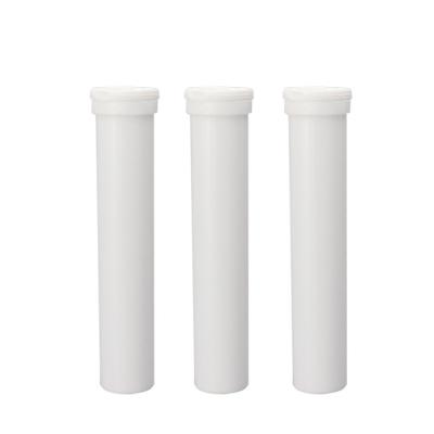 China Plastic Medicine PP Bottle Tube Effervescent Bottles For Effervescent Tablets With Spiral Caps for sale